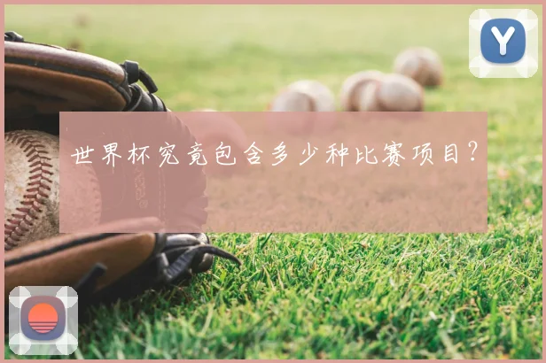 世界杯究竟包含多少种比赛项目？
